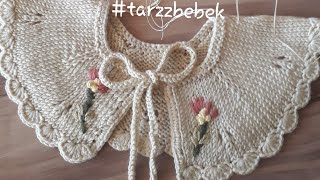 Çok Kolay Örgü Bebek Yakası Knittingpattern 