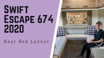 Swift Escape 674 Motorhome - Rear Bed Setup