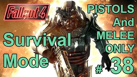 FALLOUT 4 (Survival Mode) PISTOLS / MELEE ONLY! Part 38 – The Institute’s Rebels