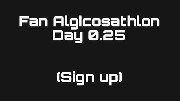 Fan Algicosathlon Season 1 [Sign up] 5/8