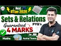Sets &amp; Relations PYQs | Guaranteed 4 Marks in JEE | JEE 2026 Preparation | LIVE | @InfinityLearn-JEE
