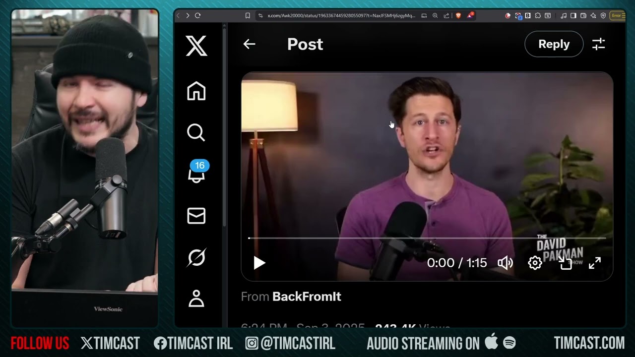 David Pakman Has Left The Left, Says He Is Redpilled On Some Issues | Tim Pool