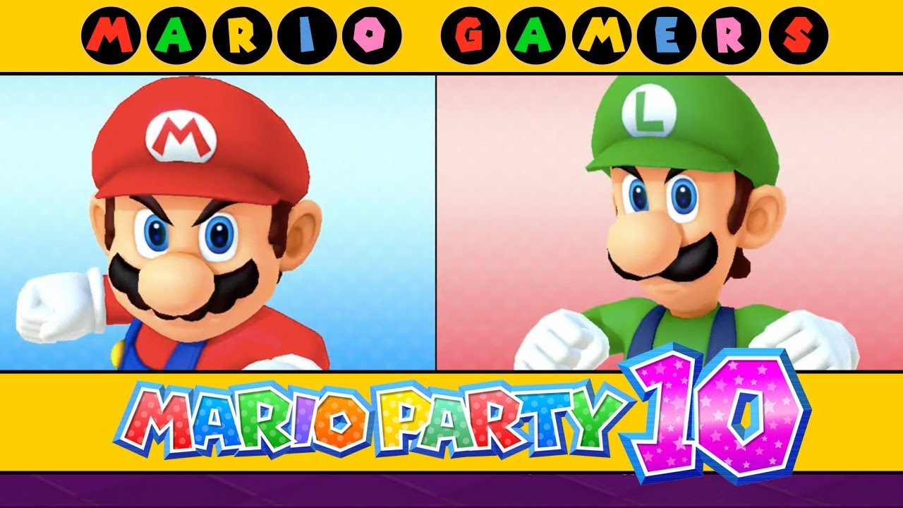 Mario Party 10 - Airship Central (Mario vs Luigi)