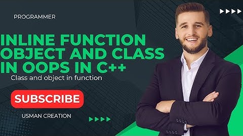 inline program function with class and object in OOPS of C++