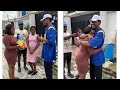 Best Video Today Lady Happily Accept Bread Gift For Birthday From Man She Took Care Of His Daughter 