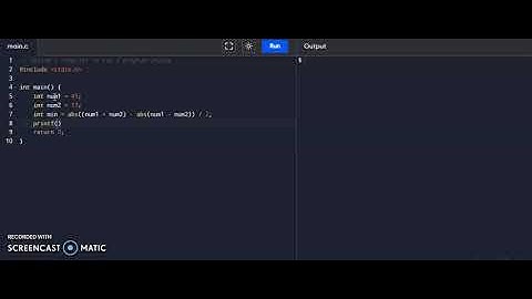 C Program to find the smallest of the given numbers without using relational operator.