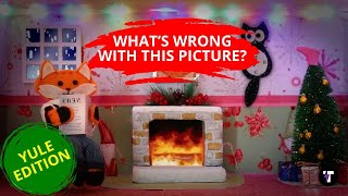Yule Log - What's Wrong With This Picture? Fireplace Videos