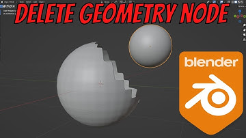 Delete Geometry Nodes Blender 3.3 Tutorial - Blender Geometry Nodes Tutorial #2