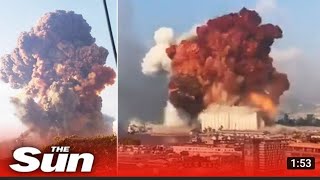 Lebanon Video Footage Shows Moment Of Beirut Explosion