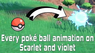 All Pokéball Animations in Pokemon Scarlet and Violet screenshot 3