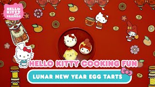 Celebrity Hello Kitty Lunar New Year Egg Tart | Hello Kitty Cooking Wealth