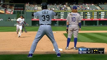 LAD@COL: Adames drives in Dahl with a triple to right