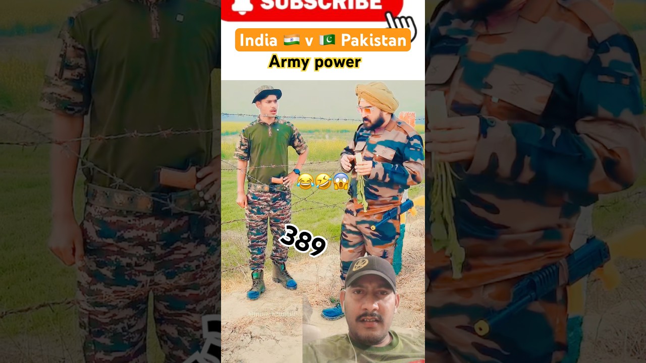 India vs Pakistan 💪🔥मूली के चक्कर में जनाब से पंगा ले लिया पाकिस्तानी! #army #pakistan #indianarmy