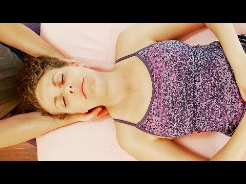 Relaxing Massage Therapy Tutorial: Back Pain, Neck & Head Massage Techniques, How To, Relaxing ASMR