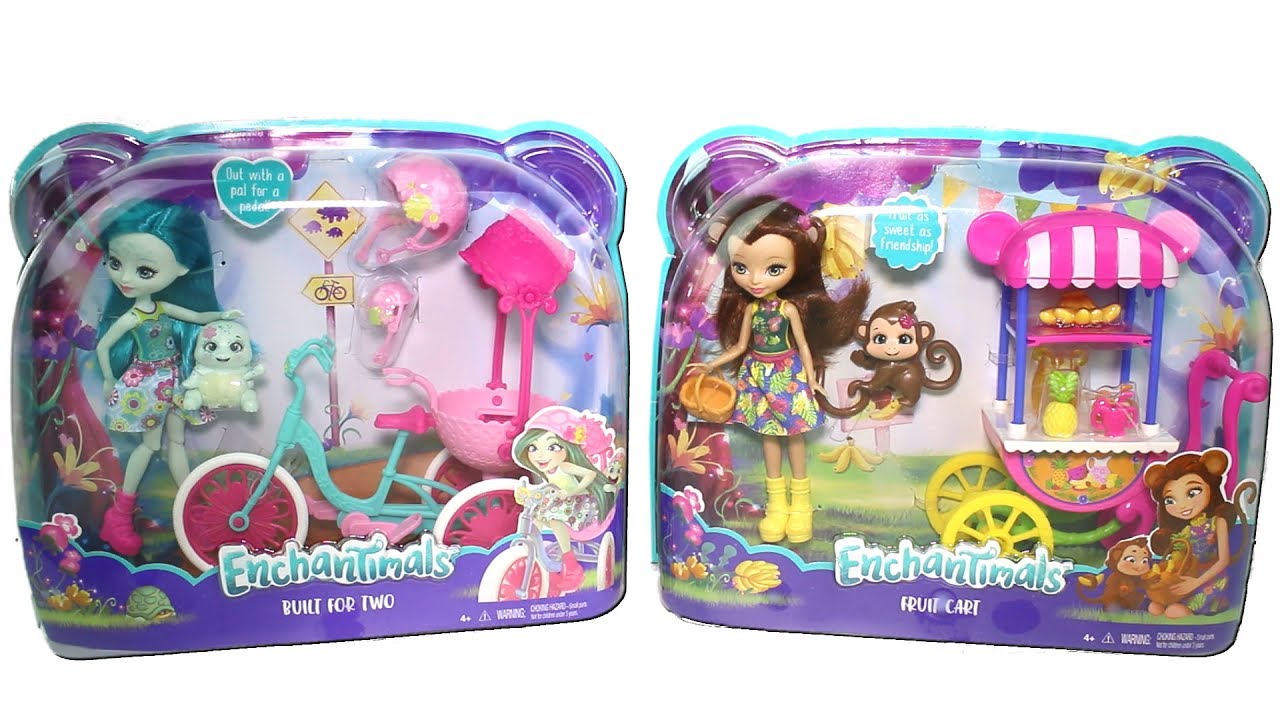 enchantimals fruit cart doll set