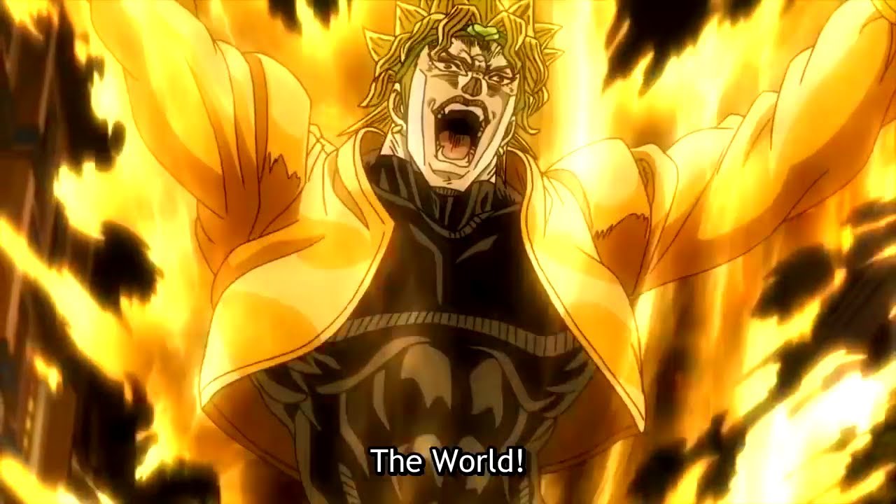 DIO Turns the Anime into Manga YouTube