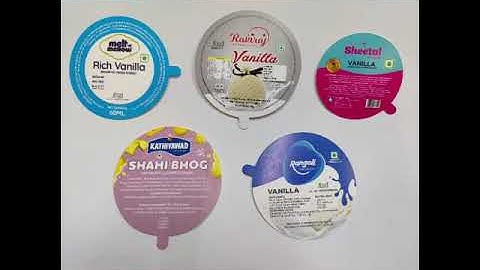 Ice Cream Cups and Cones paper Lids