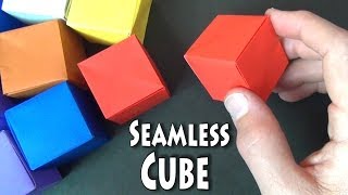 origami seamless cube