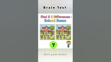 Find the 3 difference?#memorytest #riddles #mindgame #riddlejourney #tamilshorts #games #braintest