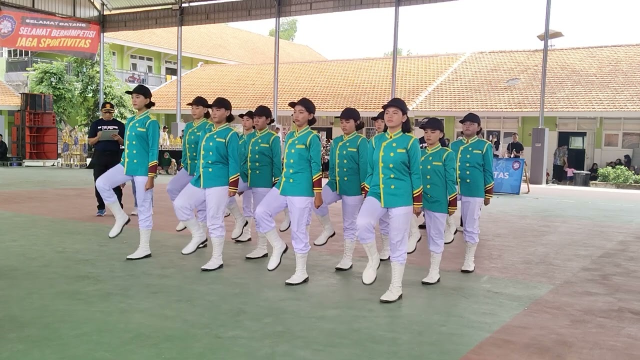 PENAMPILAN PASKIBRA SMPN 2 BANGSAL  TIM B DI LKBB ANGKASA SMAN 1 BANGSAL 2024