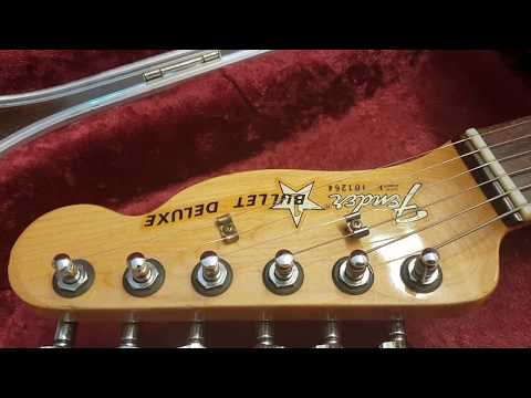 1981 FENDER BULLET DELUXE USA VINTAGE AMERICAN TELE TELECASTER STYLE GUITAR UP CLOSE VIDEO REVIEW