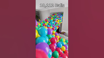 Intense 10k balls fill living room 🔥 Blender Simulation #blenderanimation #3danimation #blender3d