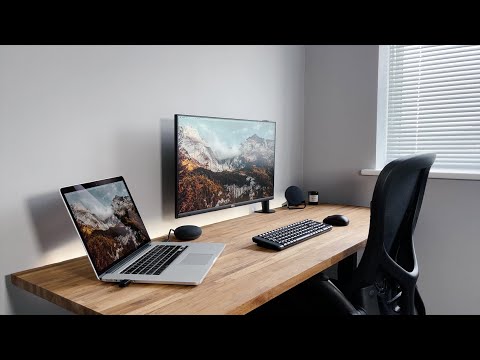 My Minimal Desk Setup 2021 | Work From Home Tour