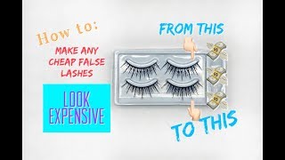 VIRAL HACK: Turn any Cheap Synthetic False Lash Look EXPENSIVE!