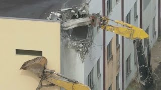 Demolition underway on Parkland school building where 17 died in Valentine's Day 2018 shooting