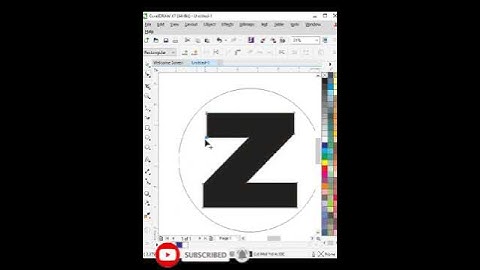 Z LETTER Mockup Professional Logo CorelDraw Tutorial | Nabeel Graphics | Best Corel draw Tutorial