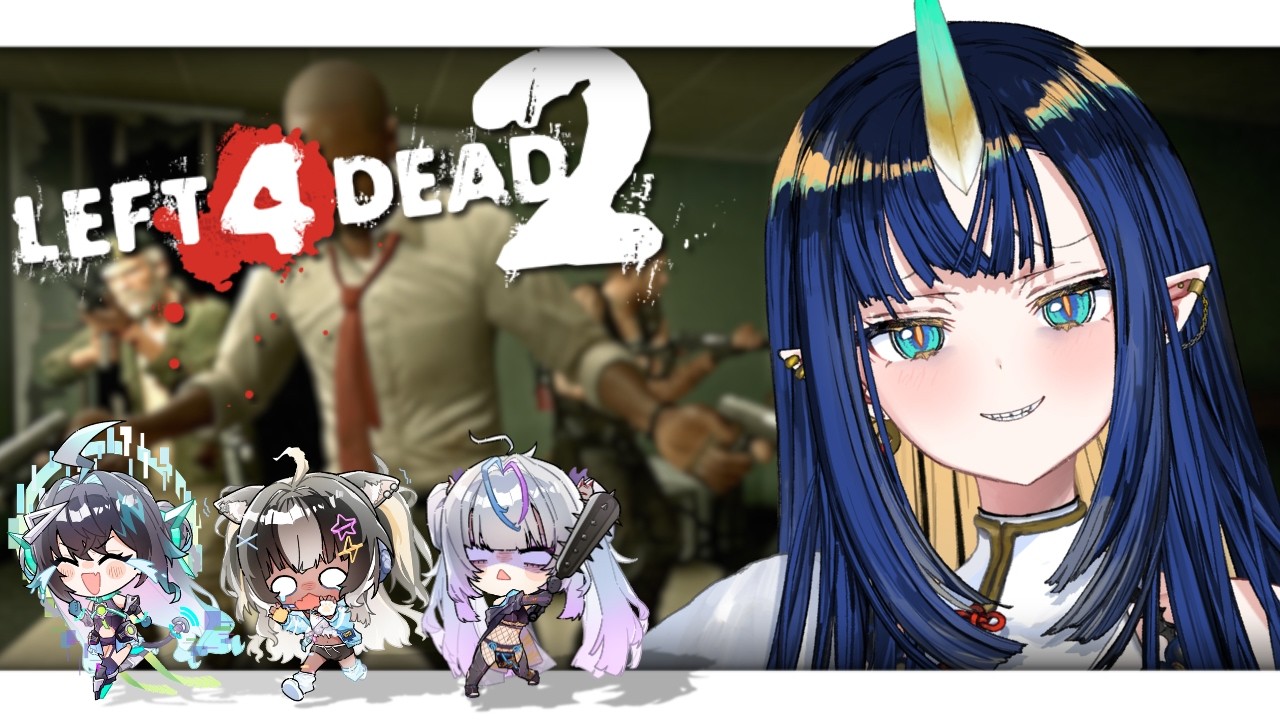 【 Left 4 Dead 2 】 Zombies VS. 4 Girls【 V4Mirai | Ao WuWu 】