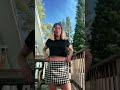 airbnb security cam making a cameo in the back #gap #gingham #skort