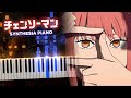 Chainsaw man opkick back synthesia piano  kens keys