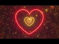 Scorching Bright Red Hot Love Heart Romantic Fast Neon Glow Tunnel 4K 60fps Wallpaper Background