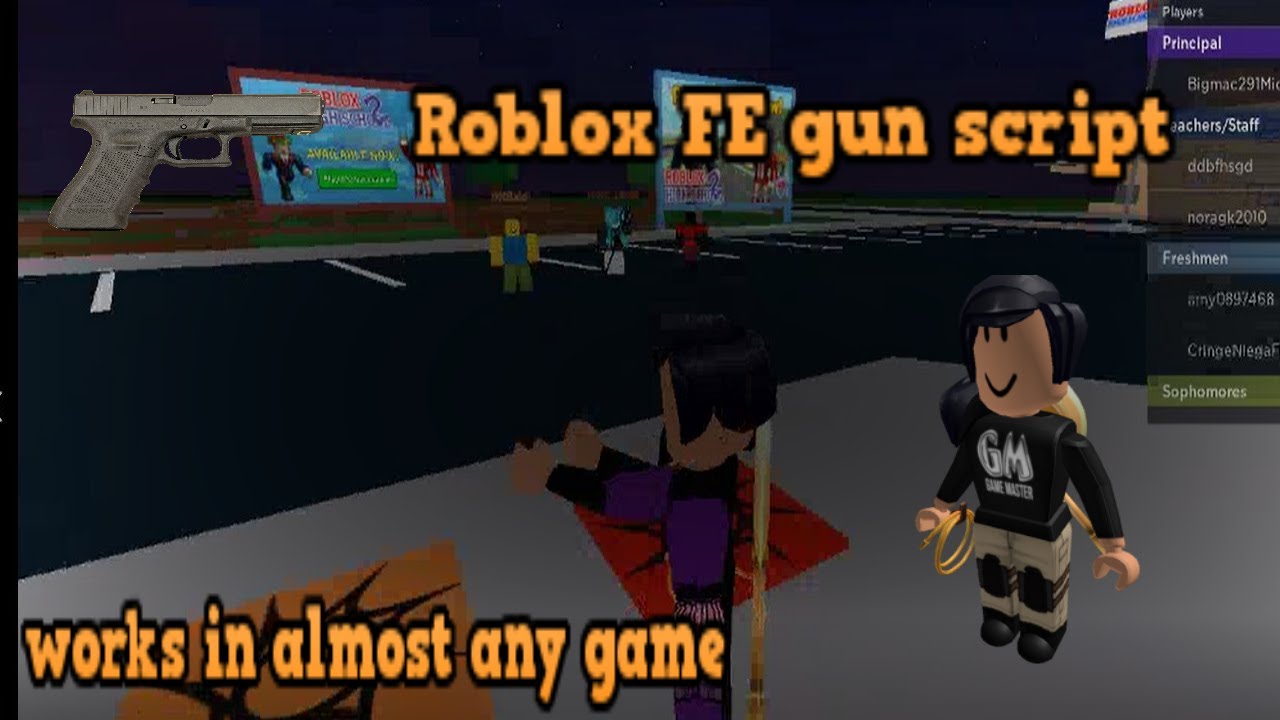 Roblox Fe Gun Script Works In Most Games Youtube - roblox gun script pastebin 2020