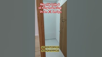 xuất hiện căn nhà Quận 8 sổ hồng riêng hoàn công đủ 👉 DT 6m ❌ 6m 3pn 2wc #0909709928