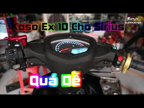 Video Hướng dẫn lắp đồng hồ điện tử Koso Uma Cho Sirius |... - youtube