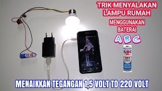 LAMPU RUMAH BEKAS BISA MENYALA PAKAI POWER BANK JADI LAMPU DARURAT EMERGENCY