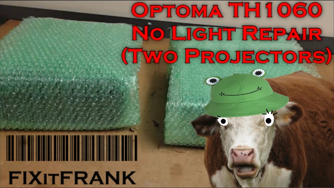 Optoma TH1060 DLP Projector Repair / No light / Two Projectors In One Video!