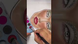 How To Create 3D Face Chart Lips #shorts #facechart #3D