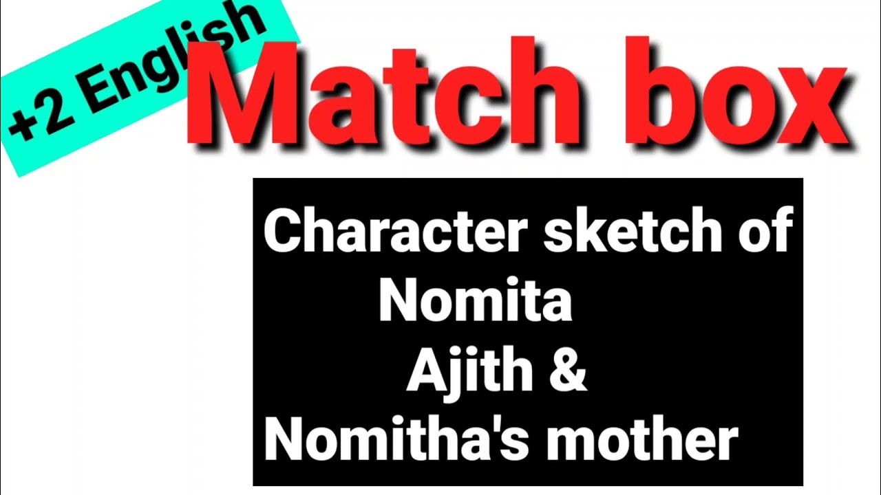 Simple character sketch| Nomita| Plus Two English| English Buddy - YouTube