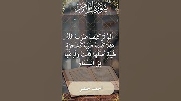 The Holy Quran Ahmed Khedr Surah Ibrahim أحمد خضر - القرآن الكريم سورة إبراهيم