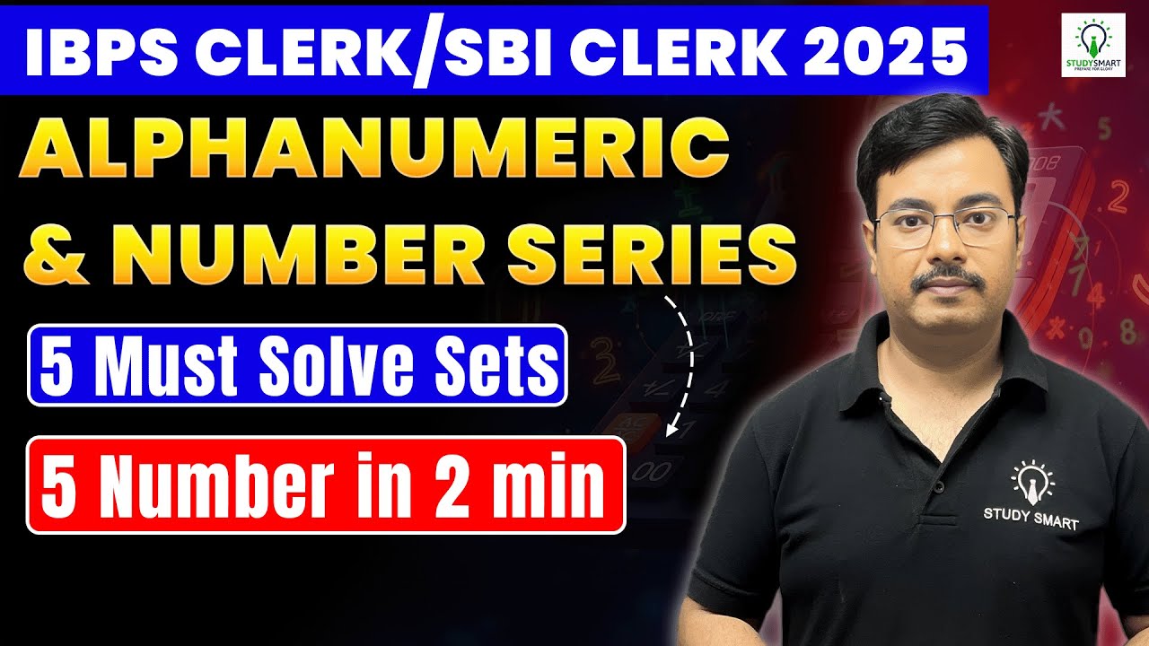 Alphanumeric & Number Series Reasoning Tricks | IBPS Clerk | SBI Clerk 2024