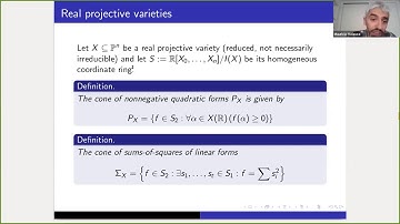Mauricio Velasco - Some vignettes on sums-of-squares on varieties - WAGON