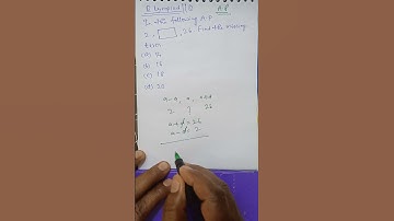 Q-lympiad||Q 238||Finding missing term in A.P|| using selection of three unknown quantities in A P||