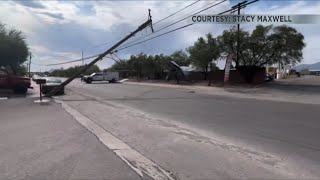 Powerful wind gust damages Tucson building