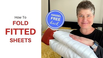 How To Fold Fitted Sheets the Easy Way // Hassle Free Hack