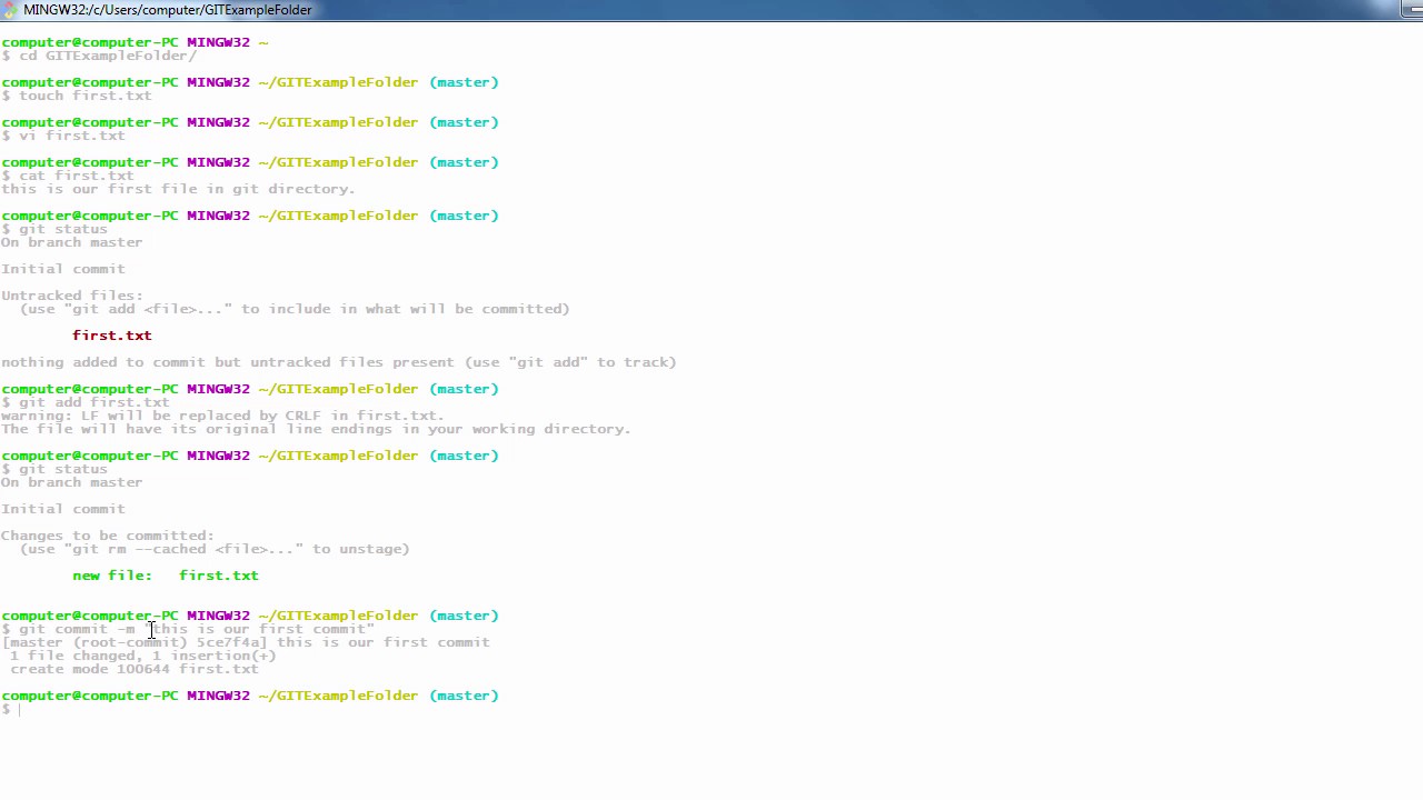 Git Commit - YouTube