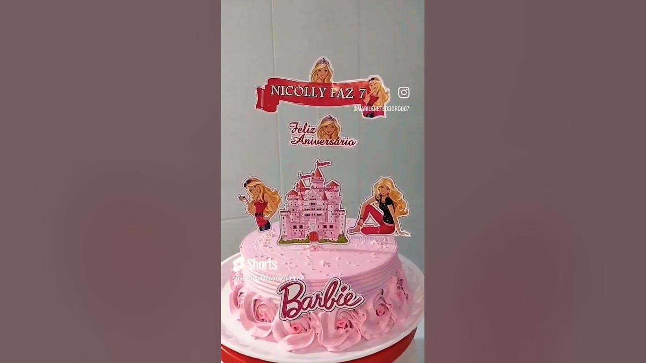 INSPIRAÇÕES DE DOCES TEMA BARBIE em 2023  Bolo barbie, Bolo de aniversário  da barbie, Aniversário da barbie
