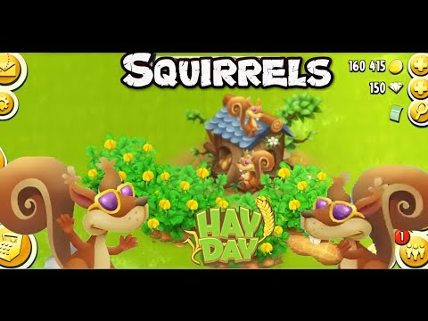 HAY día nuevas ardillas, ardilla de árbol y cacahuetes JUEGO (Tutorial) !!